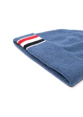 Thom Browne virgin wool stripe-trim beanie