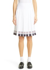 Women's Thom Browne Stripe Pleated Skirt