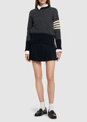 Thom Browne Wool & Mohair Knit Crew Neck Sweater