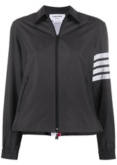 Thom Browne tricolor flyweight tech zip-gusset 4-Bar jacket