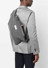 Thom Browne zip-up messenger bag