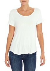 Three Dots Luxe Scoop Neck Knit Shirt