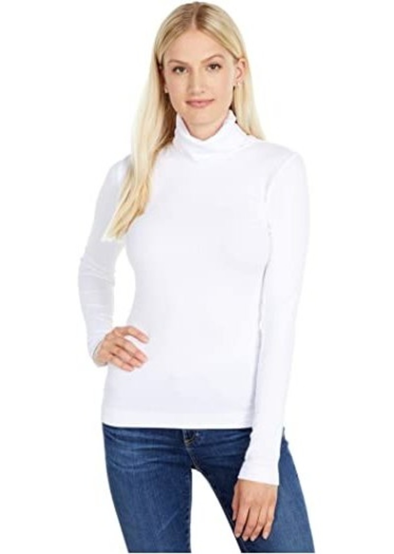 Three Dots Refined Rib L/S Turtleneck