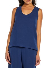Three Dots Cotton Gauze Tank in Navy at Nordstrom Rack