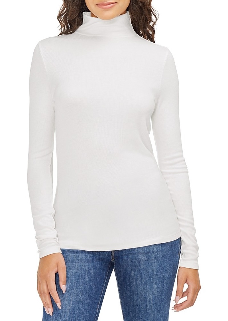 Three Dots Mock Neck Top