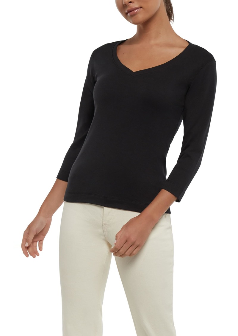 Three Dots Women's 3/4 Sleeve Top