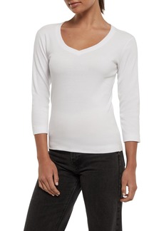 Three Dots Women's 3/4 Sleeve Top