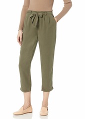 Three Dots Women's All Weather Twill Pleated 3/4 Loose Pant NICOISE