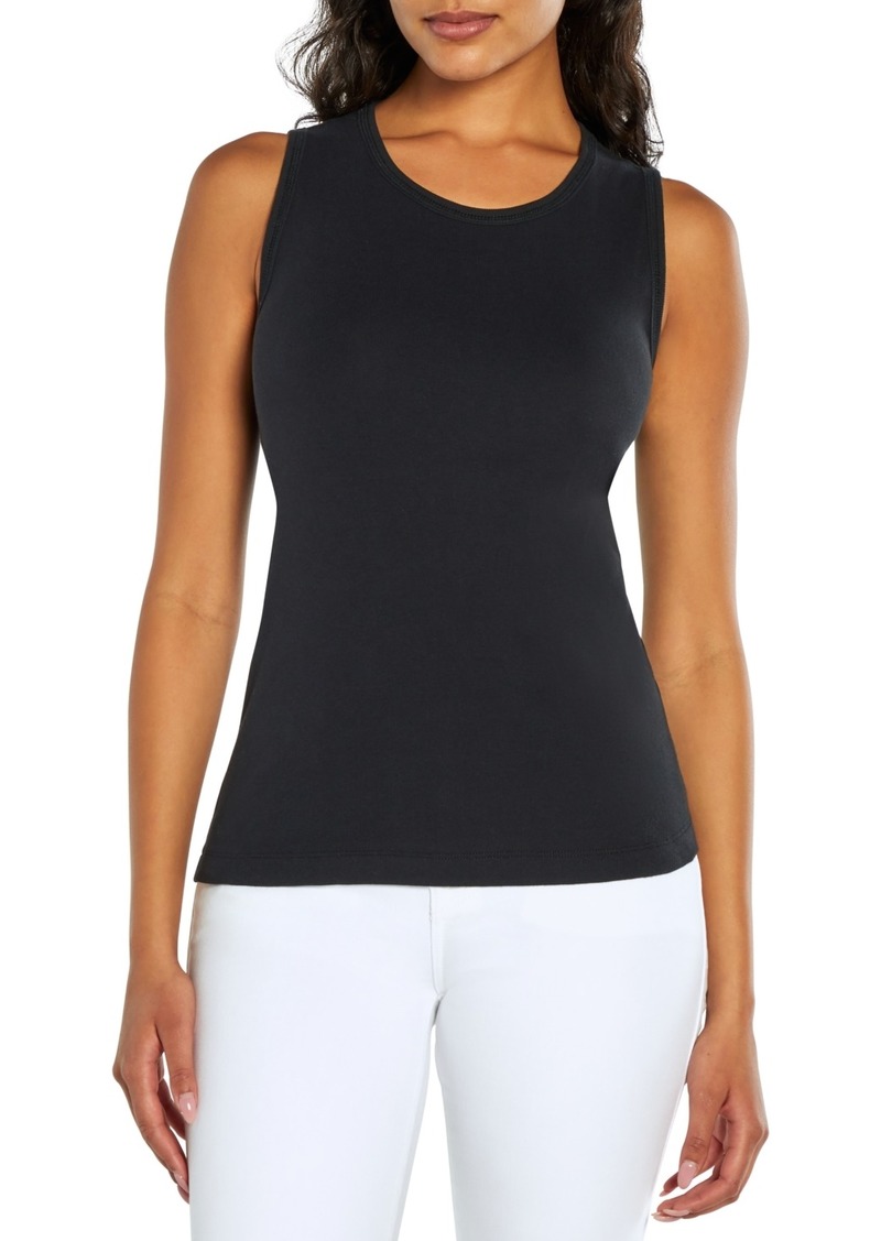 Three Dots Women's Crewneck Tank Top - Black