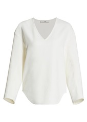 Tibi Chalky Drape Sculpted Top