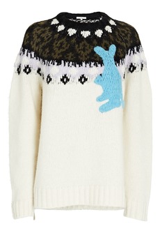 Tibi Kangaroo Fair Isle Sweater