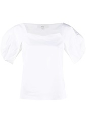Tibi square-neck cotton blouse