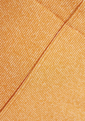 Tibi - Asymmetric stretch-knit midi skirt - Orange - US 8