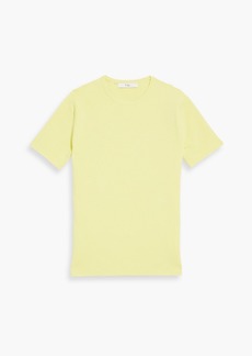 Tibi - Stretch-cashmere T-shirt - Yellow - L