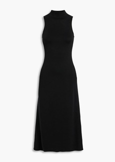 Tibi - Cutout cotton and Lyocell-blend midi dress - Black - XXS