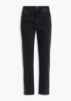 Tibi - Elfie high-rise straight-leg jeans - Black - 24