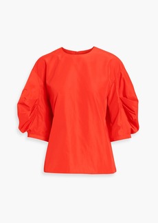 Tibi - Gathered shell top - Red - US 2