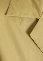 Tibi - Pleated cotton-poplin playsuit - Yellow - US 2