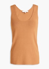 Tibi - Ribbed-knit tank - Brown - XXS