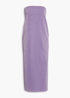 Tibi - Strapless Lurex midi dress - Purple - US 4