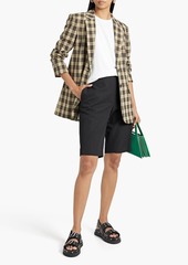 Tibi - Tristan checked twill blazer - Neutral - US 4