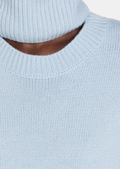 Tibi Cashmere Sweater Foldable Turtleneck Pullover