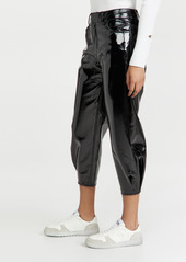 Tibi Faux Patent Leather Sculpted Pants