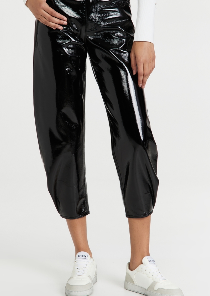 Tibi Faux Patent Leather Sculpted Pants