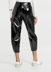 Tibi Faux Patent Leather Sculpted Pants