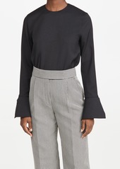 Tibi Long Sleeve Top with Cuff Detail