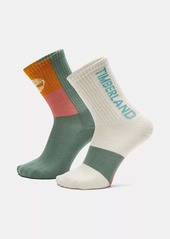 Timberland 2-Pack Colorblock Sport Crew Sock