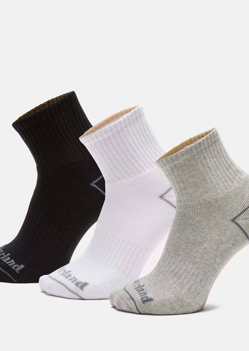 Timberland 3-Pack Bowden Quarter Sock