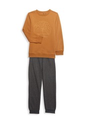 Timberland Boy's 2-Piece Logo Sweatshirt & Joggers Set