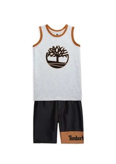 Timberland Boy's 2-Piece Logo Tank & Swim Shorts Set
