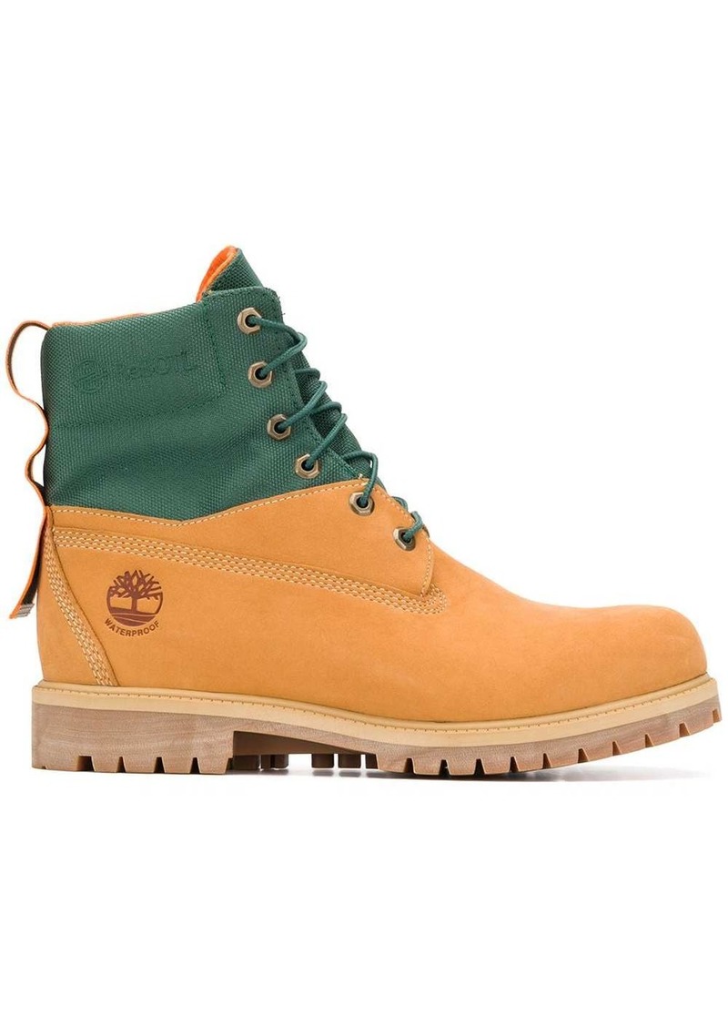 yellow construction boots