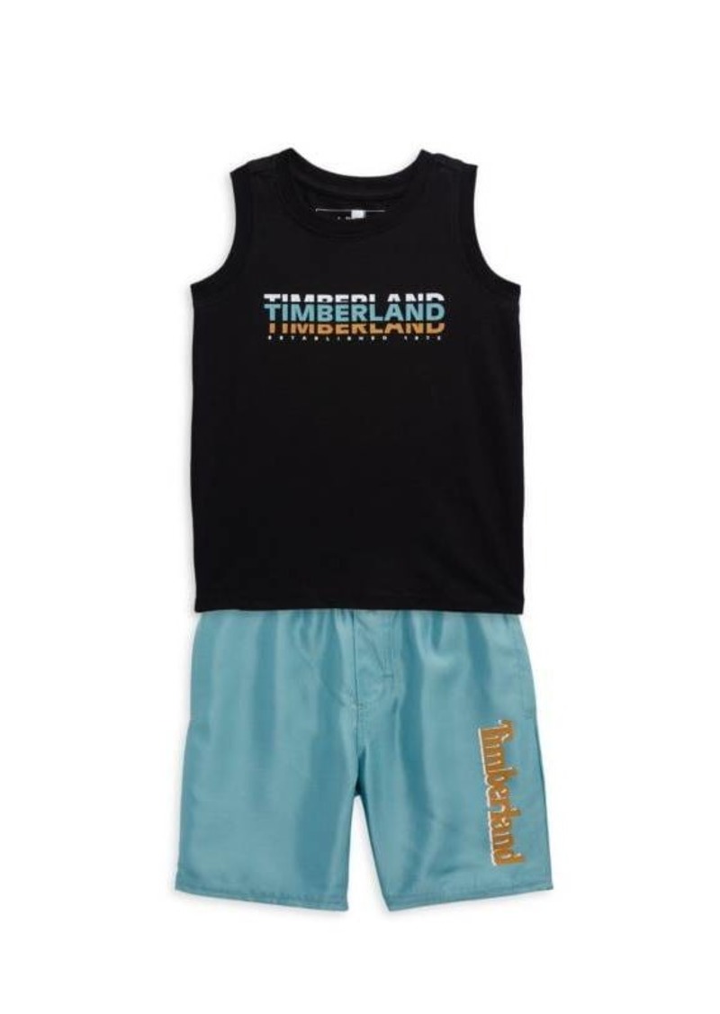 Timberland Little Boy&#8217;s 2-Piece Tank Top & Swim Trunks Set