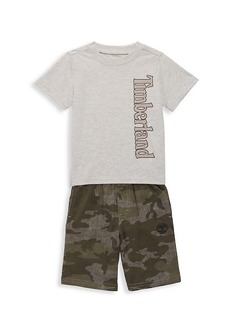 Timberland Little Boy's 2-Piece T-Shirt & Shorts Set