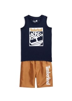 Timberland Little Boy's 2-Piece Tank & Swim Shorts Set