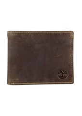 Men's Timberland Distressed Leather Passcase Wallet
