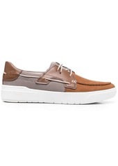 Timberland panelled leather boat shoes