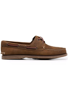 Timberland stitched leather boat shoes