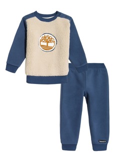 Timberland Baby Boys Logo Sweatsuit, 2 Piece Set