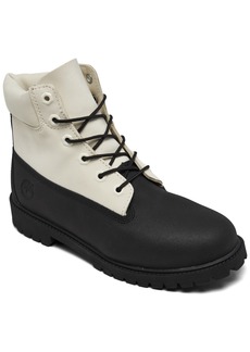 "Timberland Big Kids 6"" Premium Water-Resistant Boots from Finish Line - White, Black"