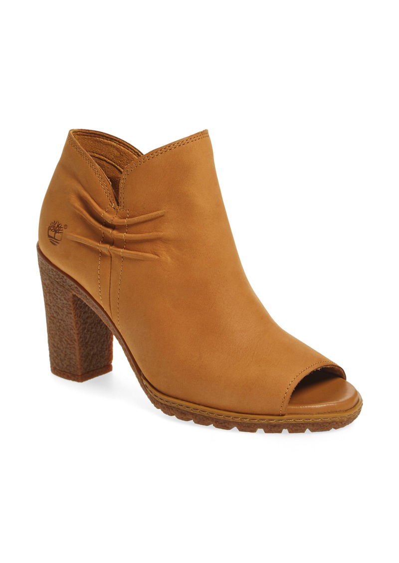 timberland peep toe booties