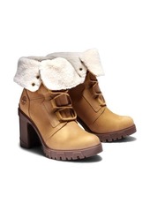 Timberland Lana Point Faux Shearling Bootie in Wheat Nubuck Leather at Nordstrom