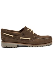 Timberland Men's 3-Eye Lug Hand Sewn Casual Boat Sneakers from Finish Line - Cocoa