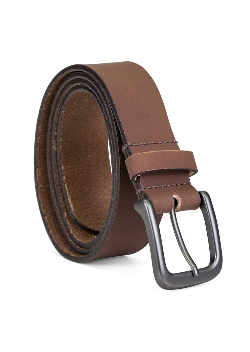 Timberland Men's 35mm Classic Jean Leather Belt - Brown