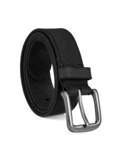 Timberland Men's 35mm Classic Jean Leather Belt - Black