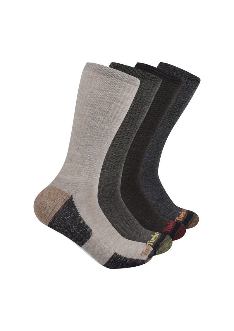 Timberland 4-Pack Comfort Crew Socks