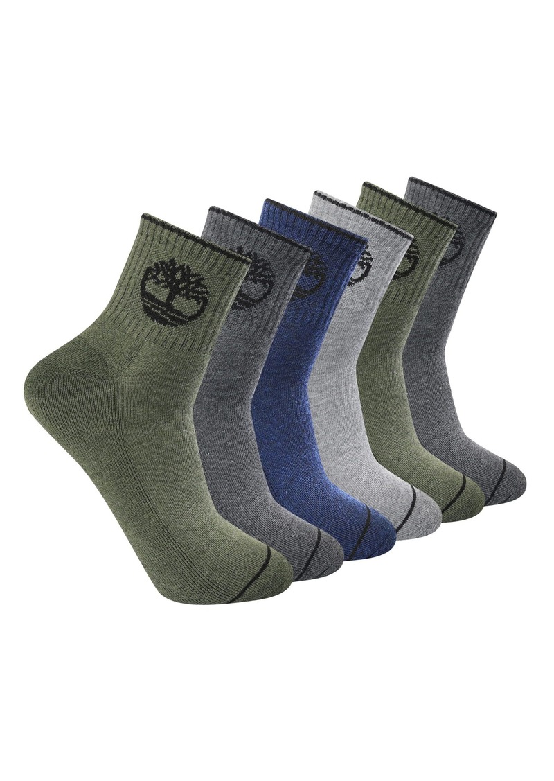 Timberland Men's 6-Pack Quarter Socks